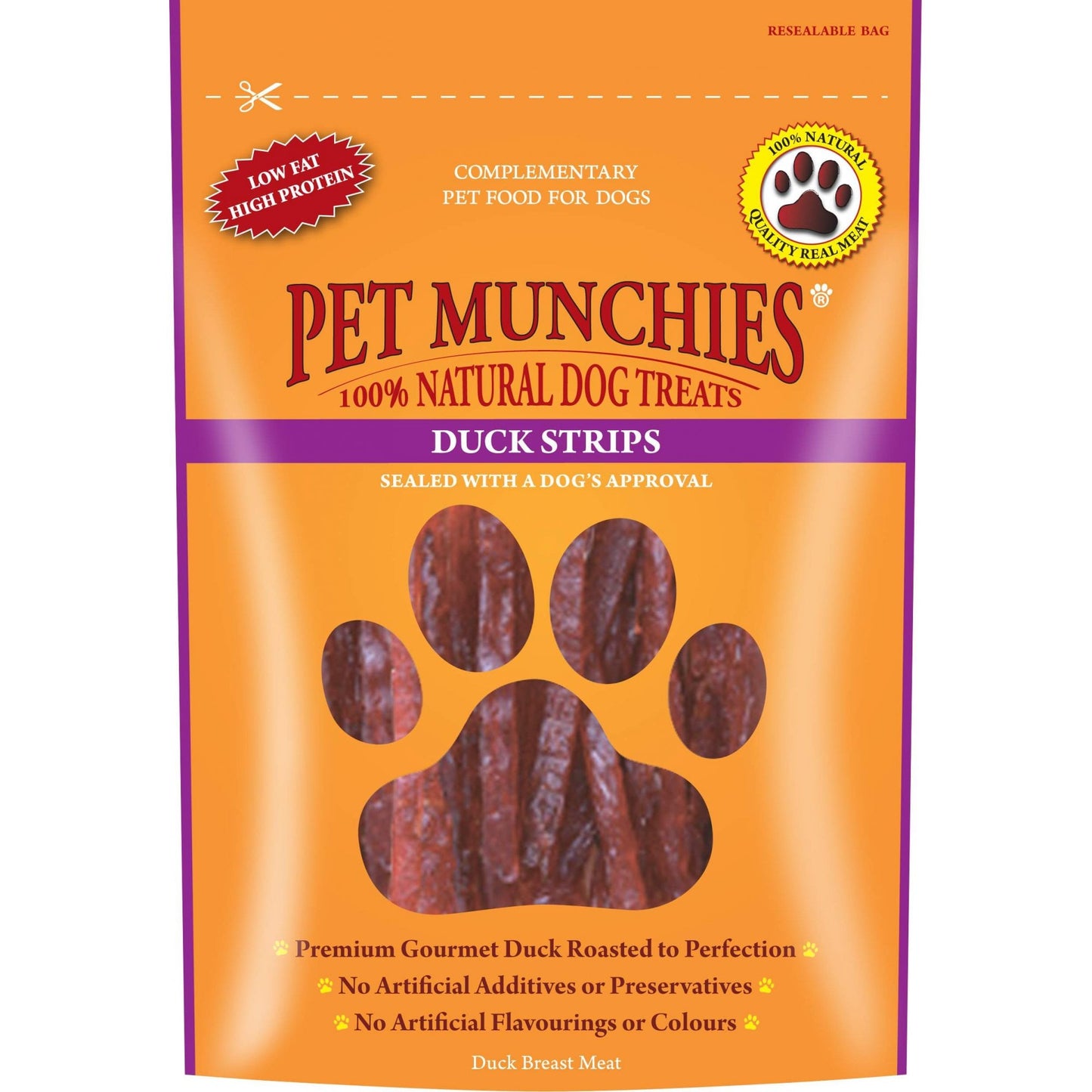 Pet Munchies Natural Duck Strips 90g