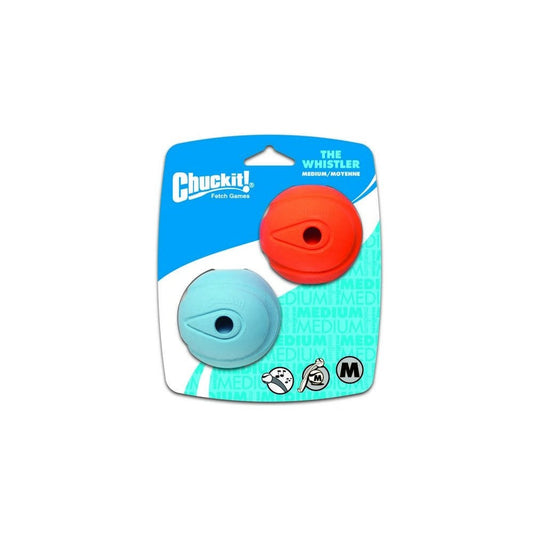 Chuckit The Whistler Ball Medium 2pk