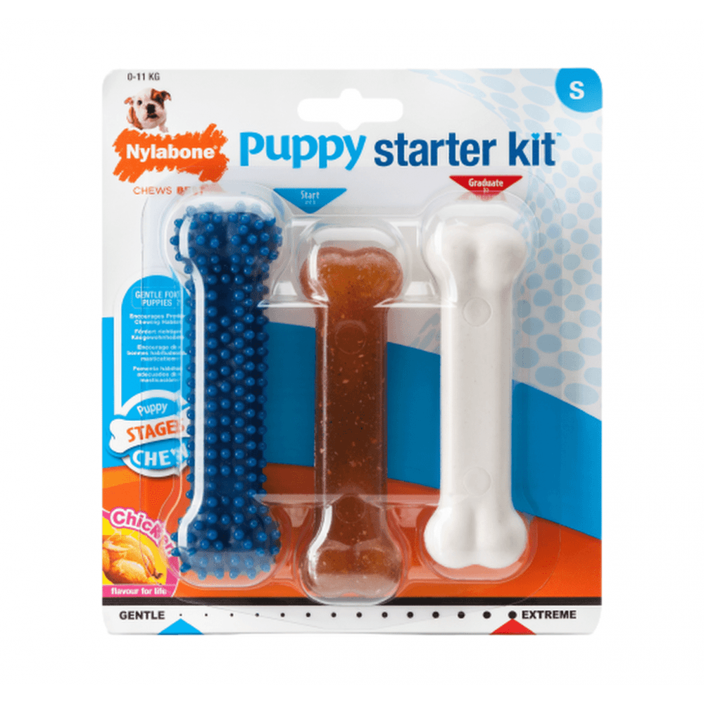 Nylabone Puppy Starter Kit Triple Pack Small