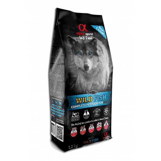 Alpha Spirit Dog Food: Semi Moist Adult Wild Fish