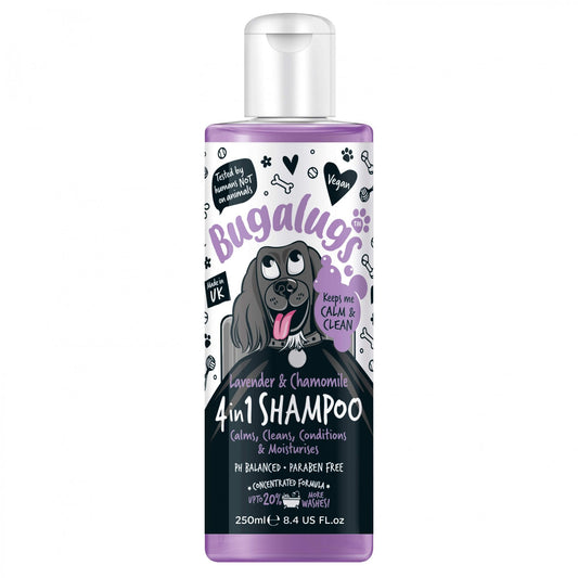 Bugalugs 4 In 1 Lavender & Chamomile Dog Shampoo 250ml