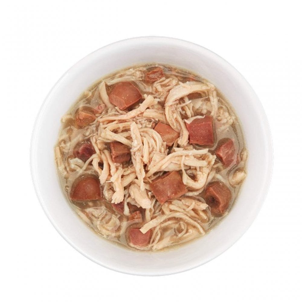 Schesir After Dark Wet Cat Food: Adult Chicken in Broth 80g