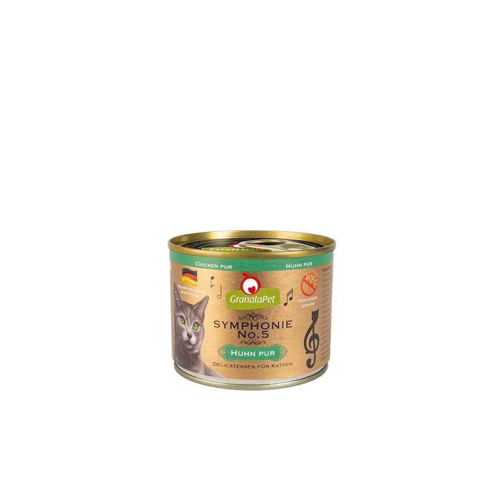 Granatapet Wet Cat Food: Symphonie Chicken PUR 200g