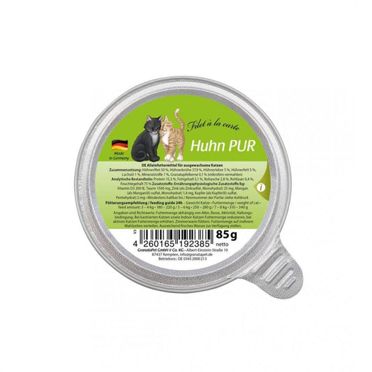 Granatapet Wet Cat Food: Filet á La Carte Chicken Pur 85g