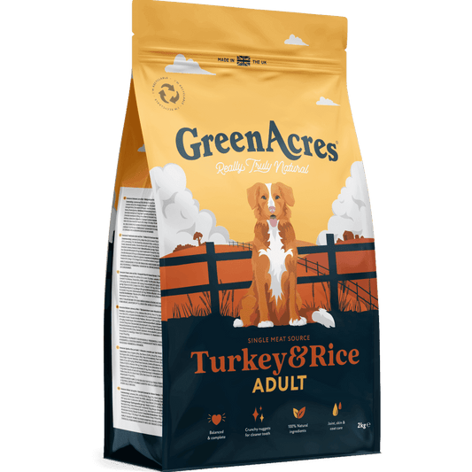 GreenAcres Dog Food: Adult Turkey & Rice 12kg