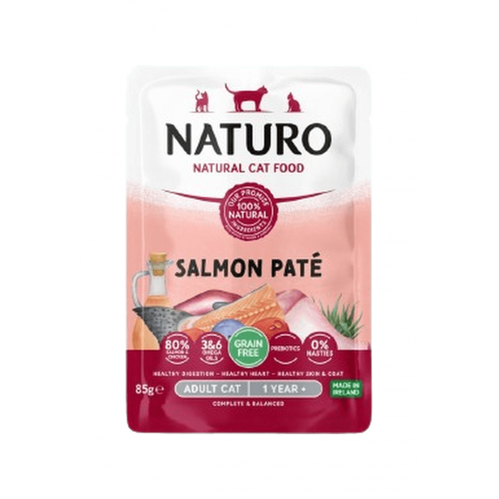 Naturo Cat Food: Adult Salmon Pate 85g
