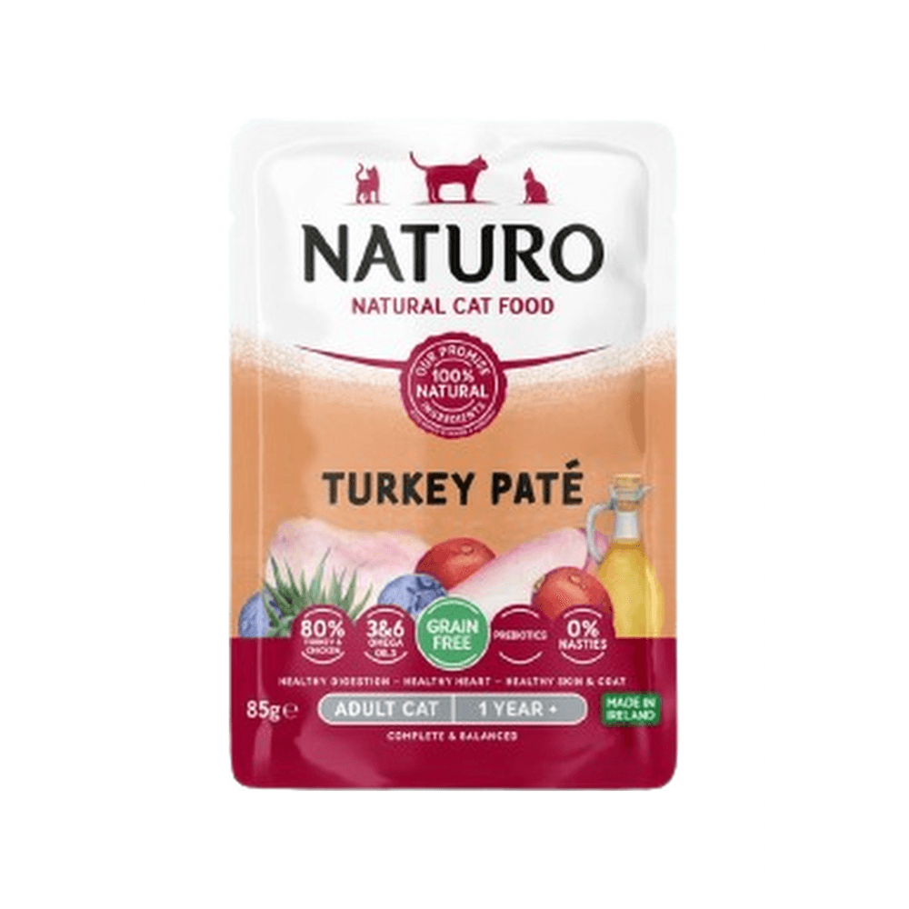 Naturo Cat Food: Adult Turkey Pate 85g