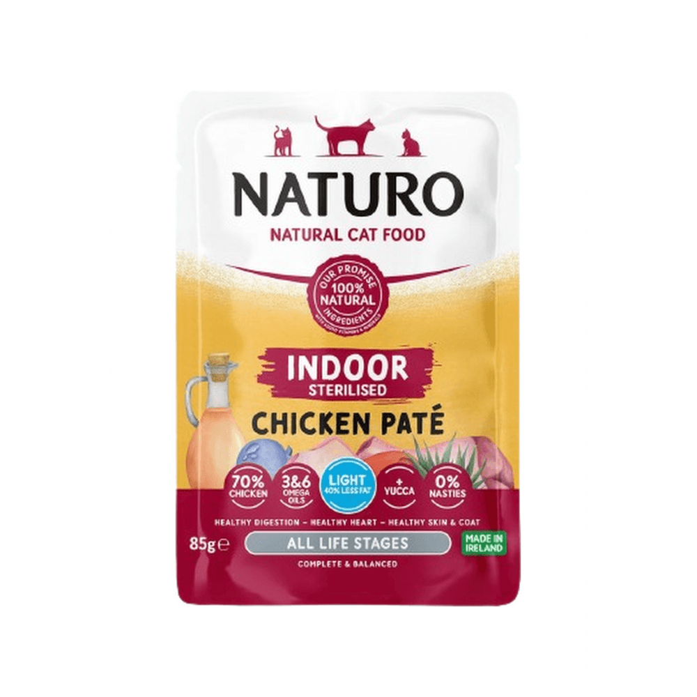 Naturo Cat Food: Indoor Chicken Pate 85g