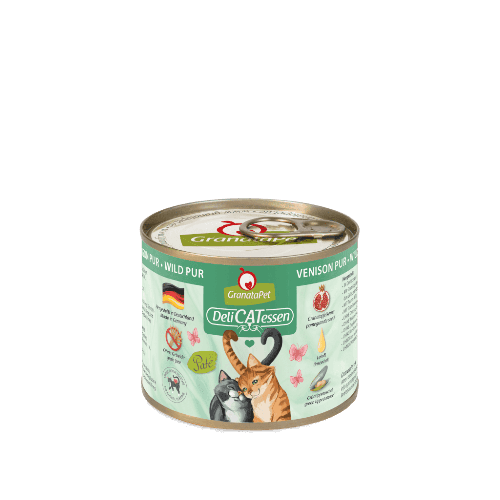 Granatapet Wet Cat Food: DeliCATessen Venison PUR 200g