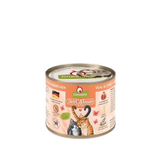 Granatapet Wet Cat Food: DeliCATessen Veal & Coney 200g