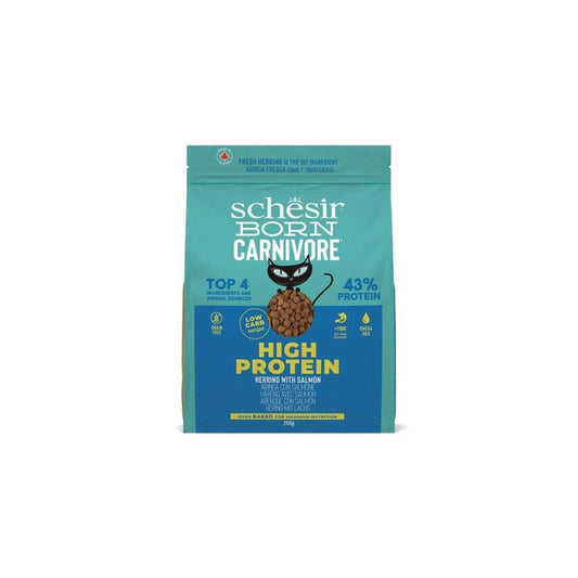 Schesir Dry Cat Food: Adult Born Carnivore Herring & Salmon