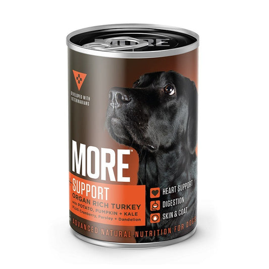 MORE Wet Dog Food: +Heart Support Organ Turkey 6x400g