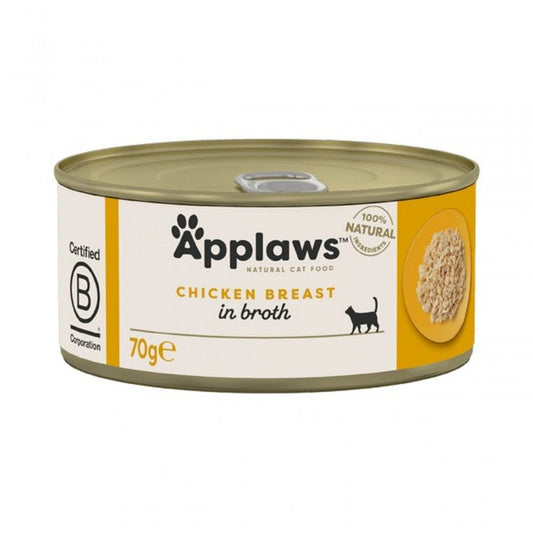 Applaws Wet Cat Food: Can Chicken Breast in Broth 70g