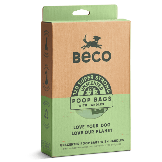 Beco Unscented Poop Bags with Handles 120pk