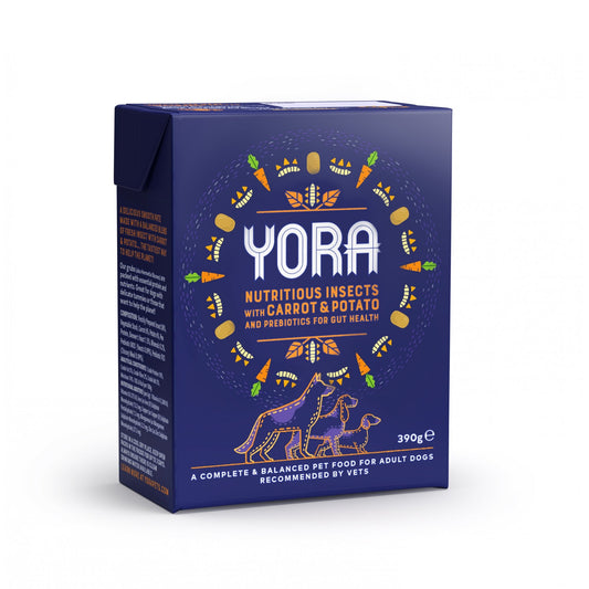 YORA Wet Dog Food: Insect, Carrot with Potato Paté 390g