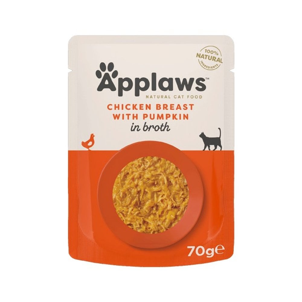 Applaws Wet Cat Food: Pouch Chicken Breast with Pumpkin 70g