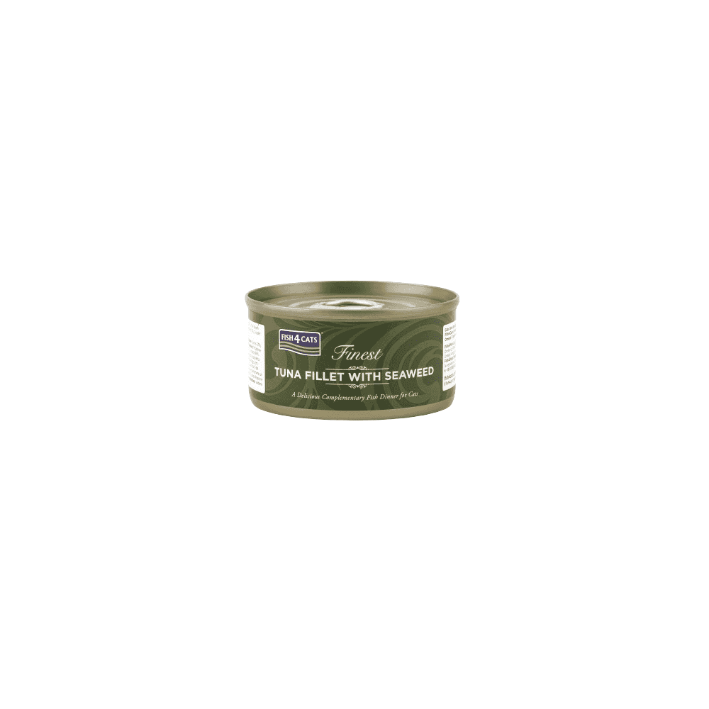 Fish4Cats Wet Food: Tuna Fillet with Seaweed 10x70g