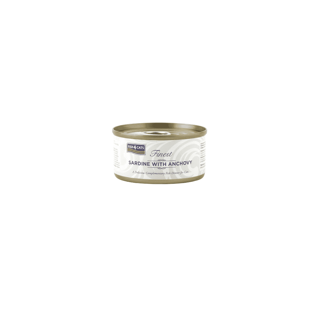 Fish4Cats Wet Food: Sardine with Anchovy 10x70g