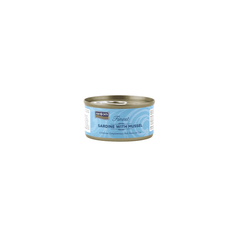 Fish4Cats Wet Food: Sardine with Mussels 10x70g