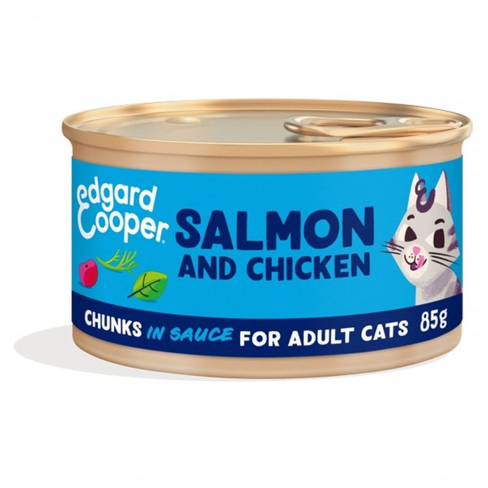 Edgard & Cooper Wet Cat Food: Salmon & Chicken Chunks 85g