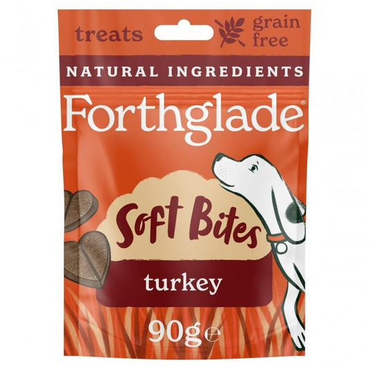 Forthglade Dog Treats: Soft Bites Turkey 90g