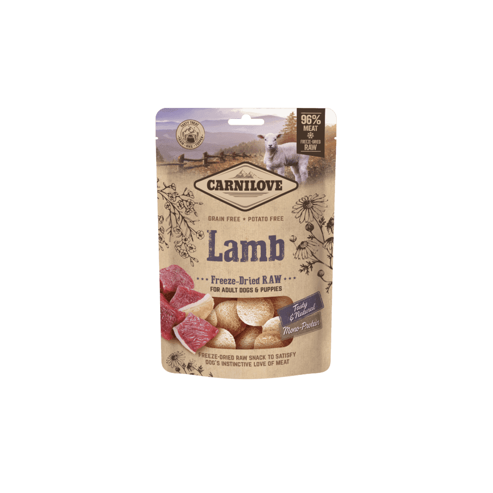 Carnilove Dog Treats: True Fresh Freeze Dried Lamb 60g