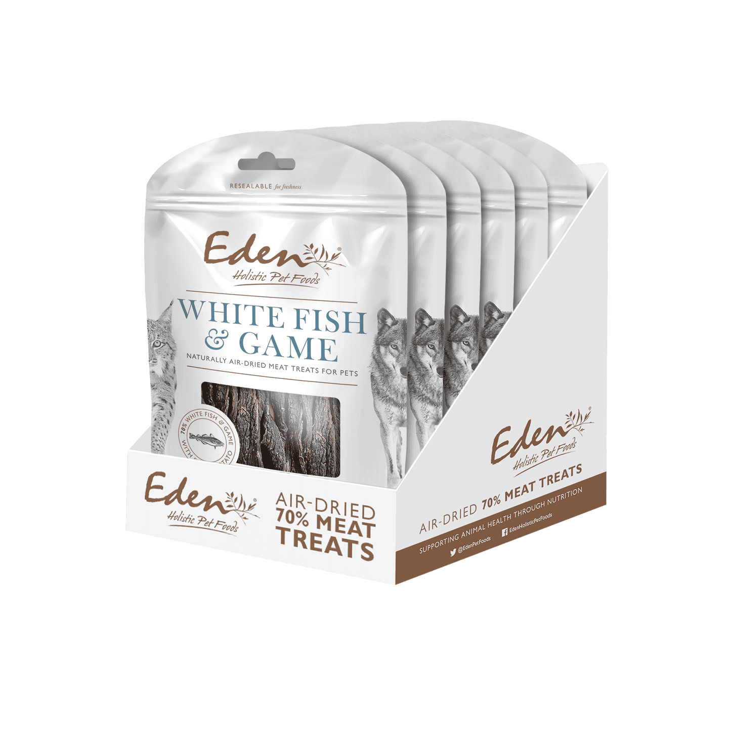Eden Dog & Cat Treats White Fish with Game