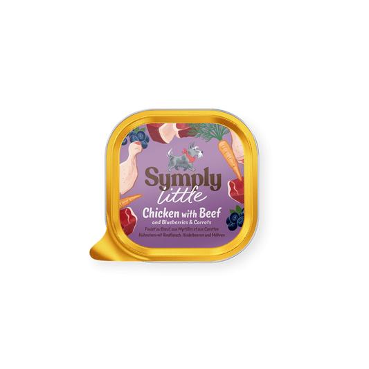Symply Wet Dog Food: Little Chicken with Beef 100g