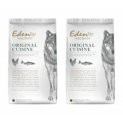 Eden Dog Food: 80/20 Original Cuisine Small Kibble 12kg (Damaged Bag)