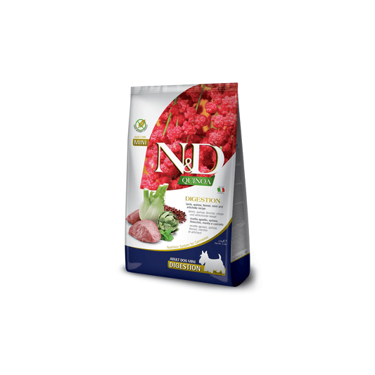Natural & Delicious Quinoa Dog Food: Adult Mini Digestion Lamb & Fennel 2.5kg