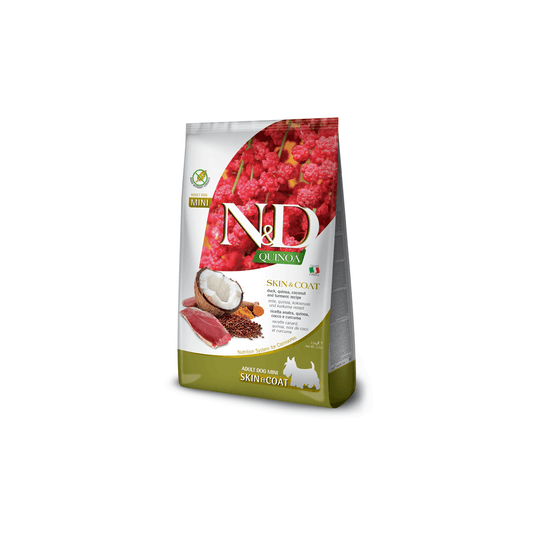 Natural & Delicious Quinoa Dog Food: Adult Mini Skin & Coat Duck & Coconut 2.5kg