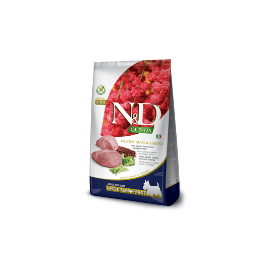 Natural & Delicious Quinoa Dog Food: Adult Mini Weight Management Lamb & Broccoli 2.5kg