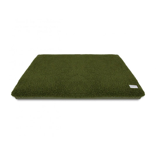 Earthbound Cage Mat Removable Cover Sherpa Waterproof Forest Green