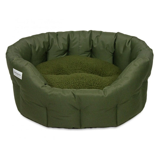 Earthbound Round Waterproof Bed Forest Green