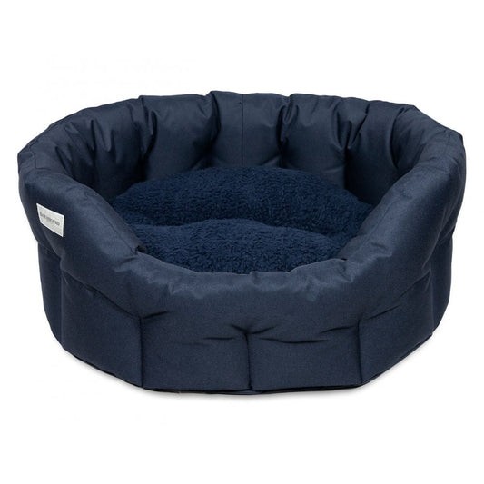 Earthbound Round Waterproof Bed Midnight Blue