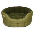Earthbound Round Modern Tweed Bed Green