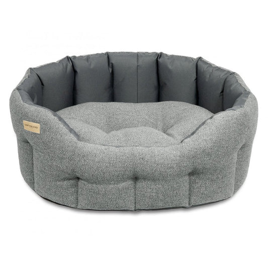 Earthbound Traditional Tweed & Waterproof Bed Steel Grey