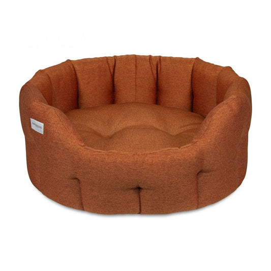Earthbound Round Camden Bed Burnt Orange