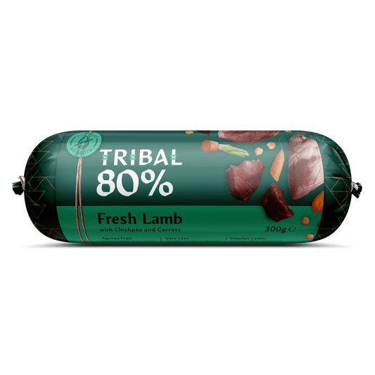 Tribal Wet Dog Food: 80% Lamb Sausage