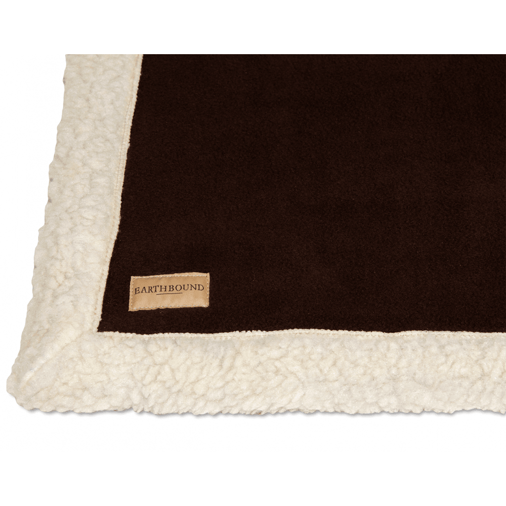 Earthbound Sherpa Fleece Blanket Chocolate