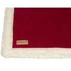 Earthbound Sherpa Fleece Blanket Burgundy