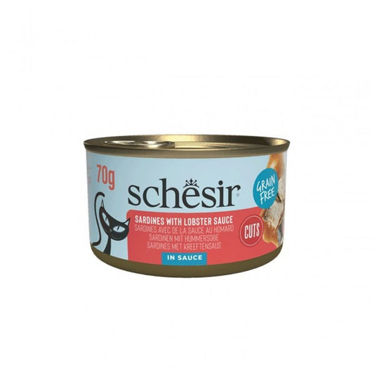 Schesir Wet Cat Food: Can Sardines with Lobster Sauce in Sauce 70g