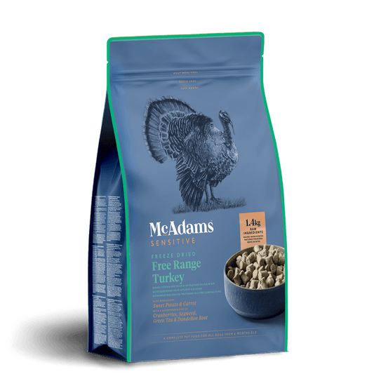 McAdams Dog Food: Freeze Dried Sensitive Free Range Turkey