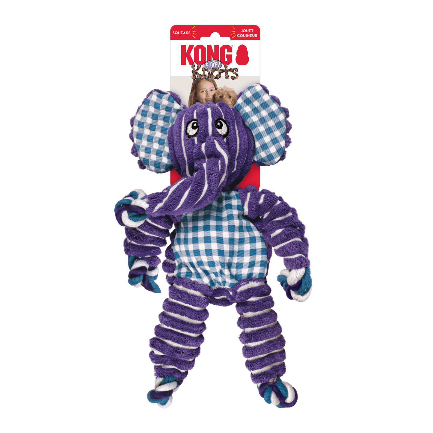 KONG Floppy Knots Elephant Medium/ Large