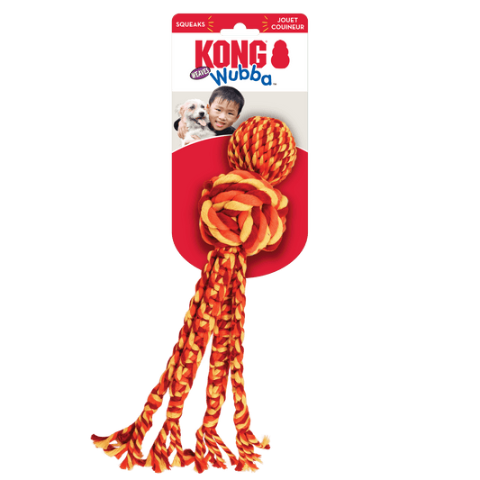 KONG Wubba Weaves with Rope (Assorted Colours)