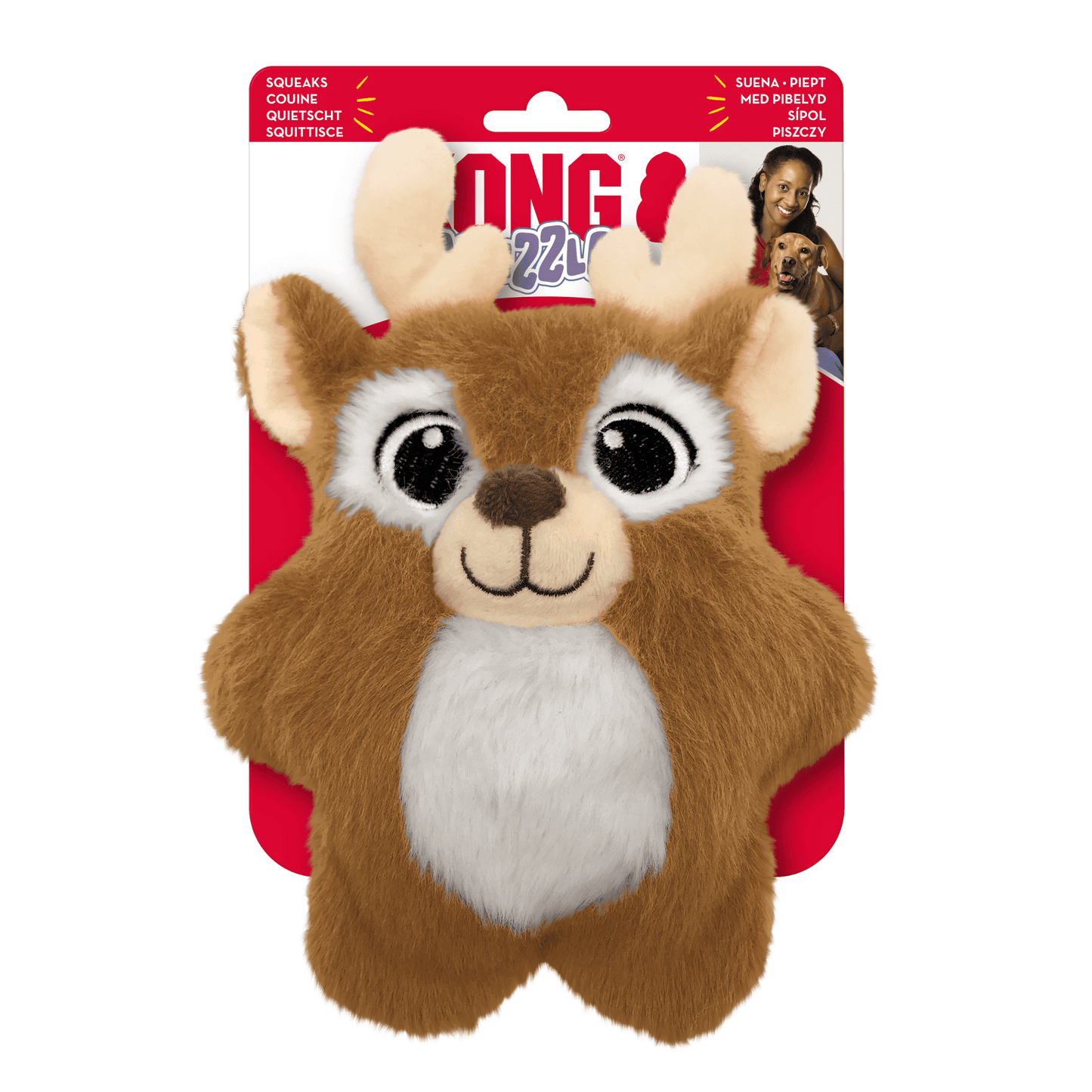 KONG Holiday Snuzzles Reindeer Medium