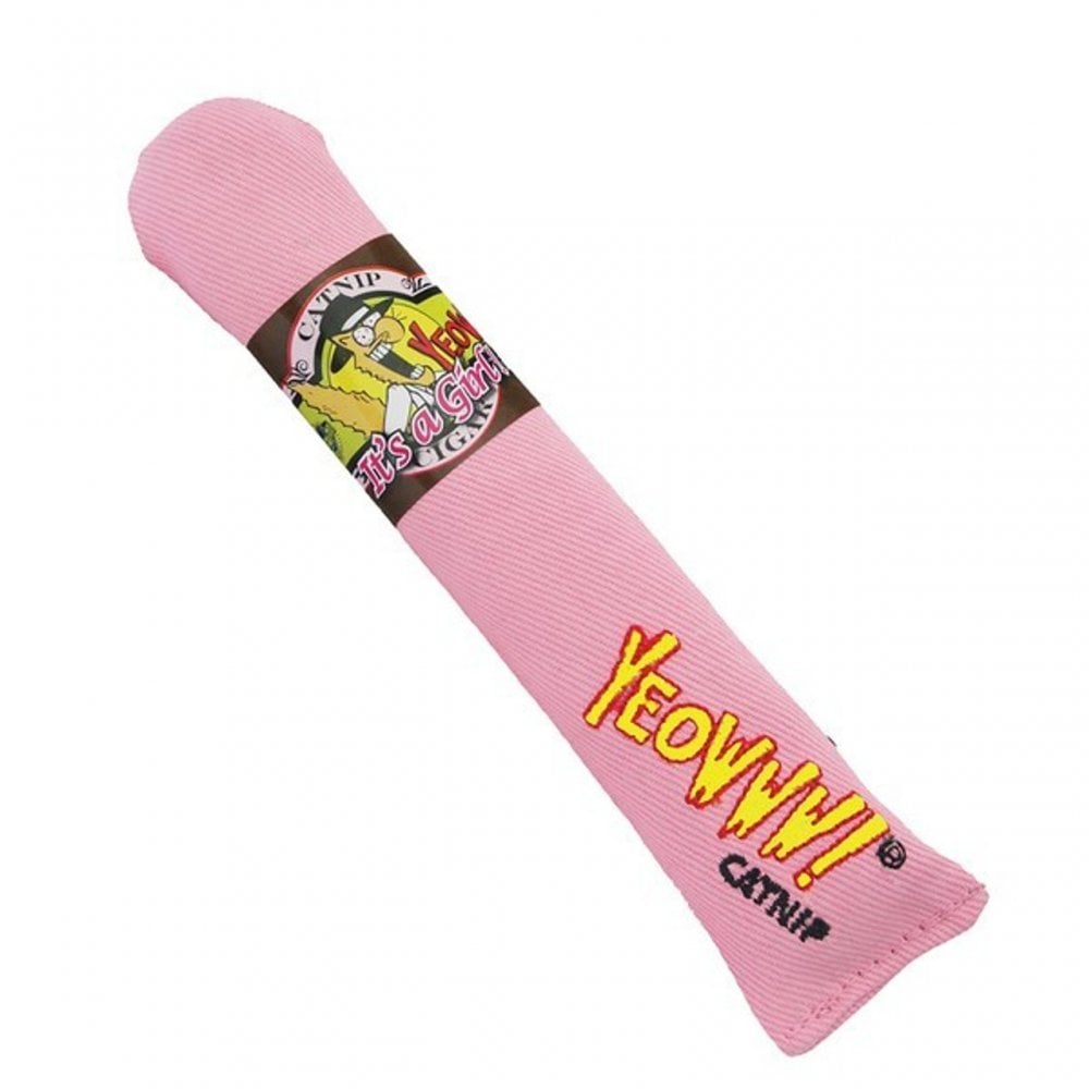 Yeowww! Pink Cigar Catnip Toy