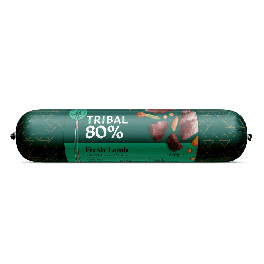 Tribal Wet Dog Food: 80% Lamb Sausage