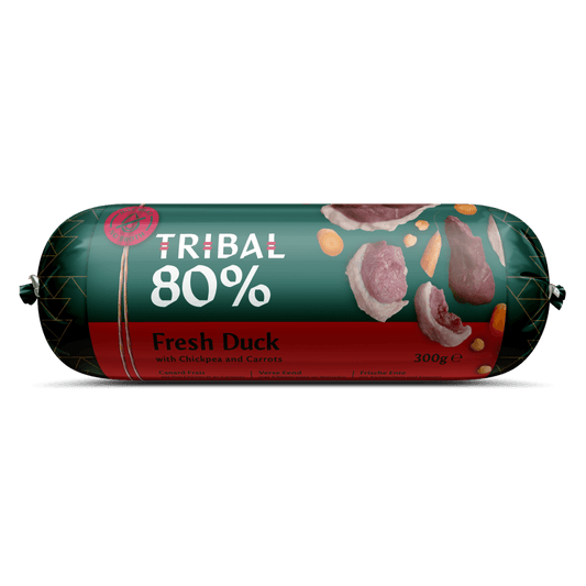 Tribal Wet Dog Food: 80% Duck Sausage