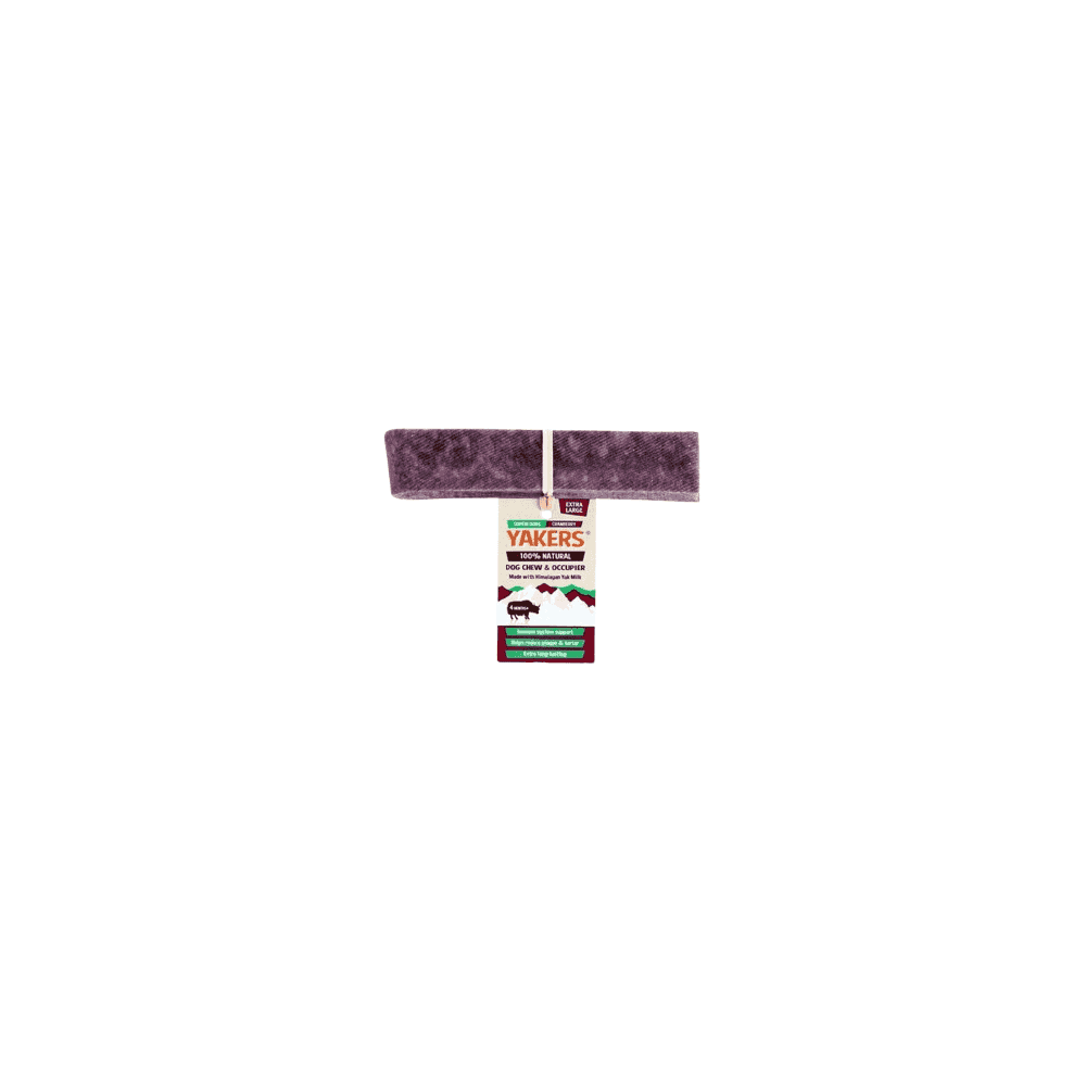 YAKERS Dog Chews Cranberry Extra Large